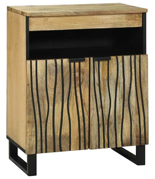 VidaXL Tálalószekrény Barna 60 x 33 x 75 cm tömör mangófa