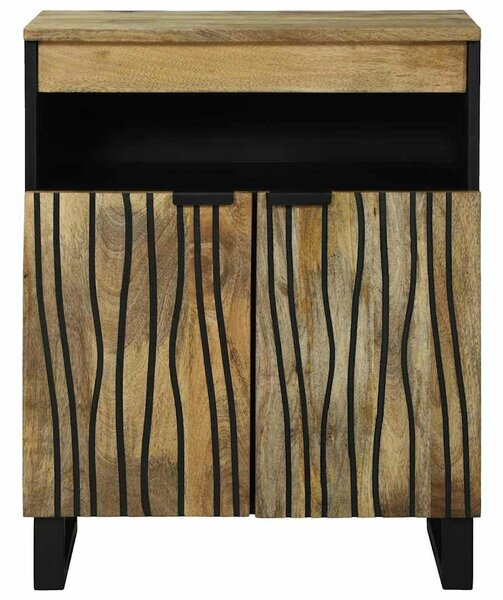 VidaXL Tálalószekrény Barna 60 x 33 x 75 cm tömör mangófa