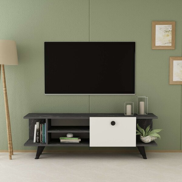 Fehér tv-állvány 120 x 45 x 30 cm