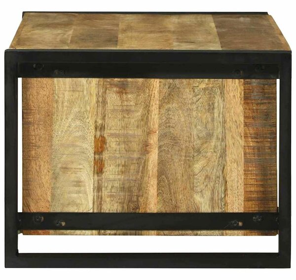VidaXL Dohányzóasztal Barna 90 x 50 x 38 cm Tömör nyers mangófa