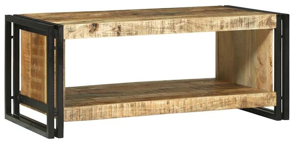 VidaXL Dohányzóasztal Barna 90 x 50 x 38 cm Tömör nyers mangófa