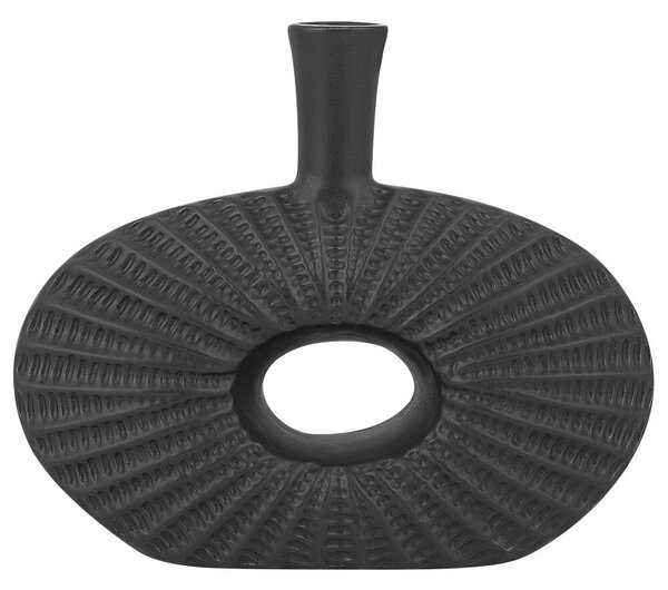 Dekor váza ARWAD Kőcserép 24 cm Fekete