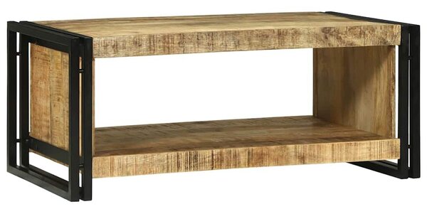VidaXL Dohányzóasztal Barna 90 x 50 x 38 cm Tömör nyers mangófa
