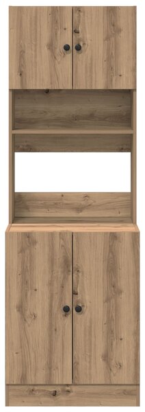 VidaXL Konyhai Szekrény Kézműves Tölgy 60x50x180 cm Szerkezeti Fa