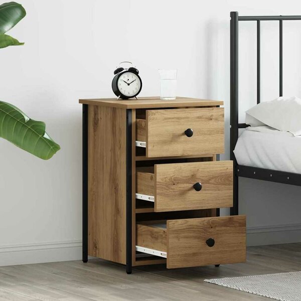 VidaXL Éjjeliszekrény fiókkal 2 pcs Barna 40 x 36 x 60 cm
