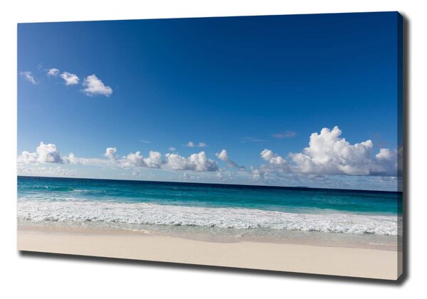 Feszített vászonkép Strand seychelles