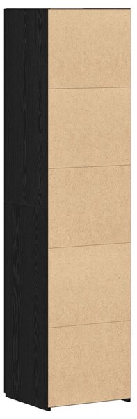 VidaXL Fekete Tölgy Magas Szekrény 45x42.5x185 cm Szerelt fa
