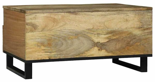 VidaXL Dohányzóasztal with Drawer Barna és fekete 80 x 54 x 40 cm