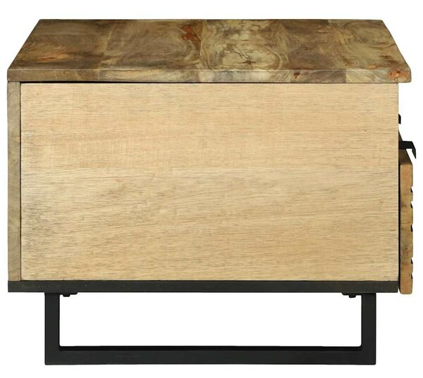 VidaXL Dohányzóasztal with Drawer Barna és fekete 80 x 54 x 40 cm