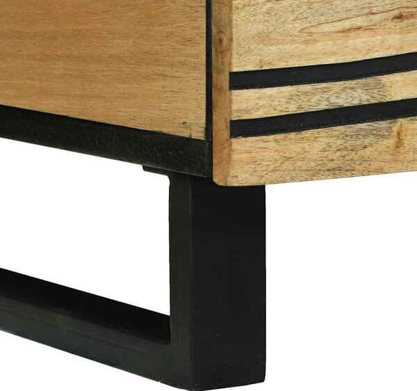 VidaXL Dohányzóasztal with Drawer Barna és fekete 80 x 54 x 40 cm