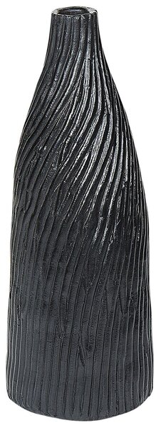Dekor váza FLORENTIA Kerámia 50 cm Fekete
