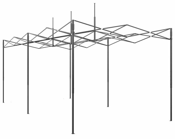VidaXL Melegház tetővel Zöld 290 x 580 x 315 cm Acél