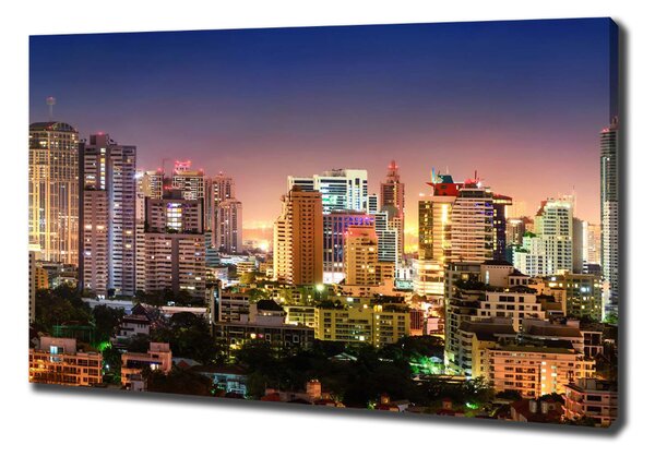 Vászonfotó Bangkok éjszakai