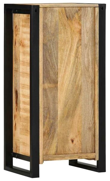 VidaXL Éjjeliszekrény polcokkal Barna 40 x 30 x 80 cm Tömör mangófa