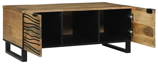 VidaXL Dohányzóasztal Barna és fekete 100 x 54 x 40 cm