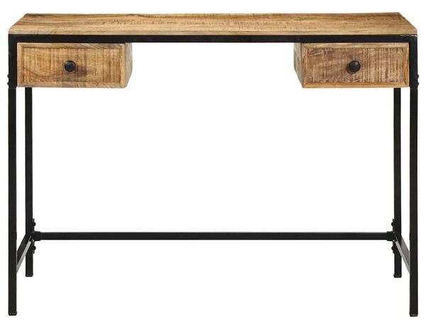 VidaXL Asztal fiókkal tárolóval Barna 105 x 50 x 75 cm Tömör mangófa