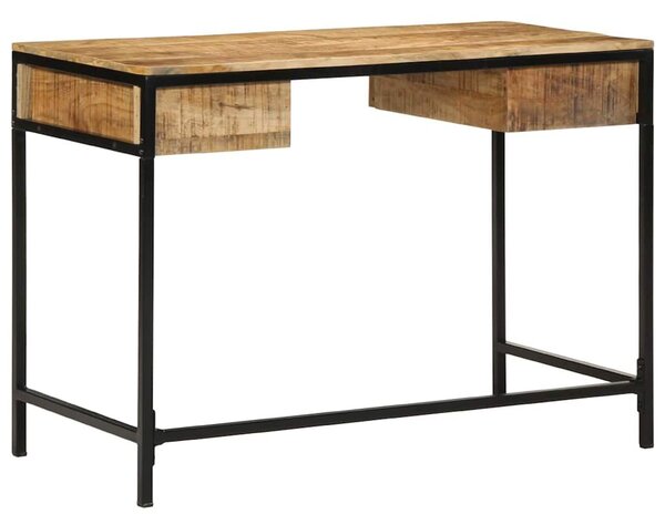 VidaXL Asztal fiókkal tárolóval Barna 105 x 50 x 75 cm Tömör mangófa