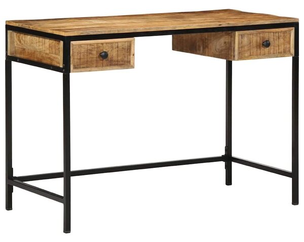 VidaXL Asztal fiókkal tárolóval Barna 105 x 50 x 75 cm Tömör mangófa