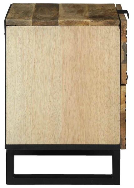 VidaXL Éjjeliszekrény 2 pcs Barna 40 x 33 x 46 cm tömör mangófa