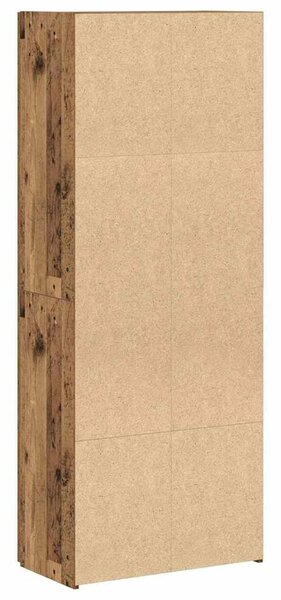 VidaXL Irodai szekrény polcokkal 2 pcs Régi fa 60 x 32 x 153 Faanyag