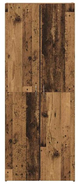 VidaXL Irodai szekrény polcokkal 2 pcs Régi fa 60 x 32 x 153 Faanyag