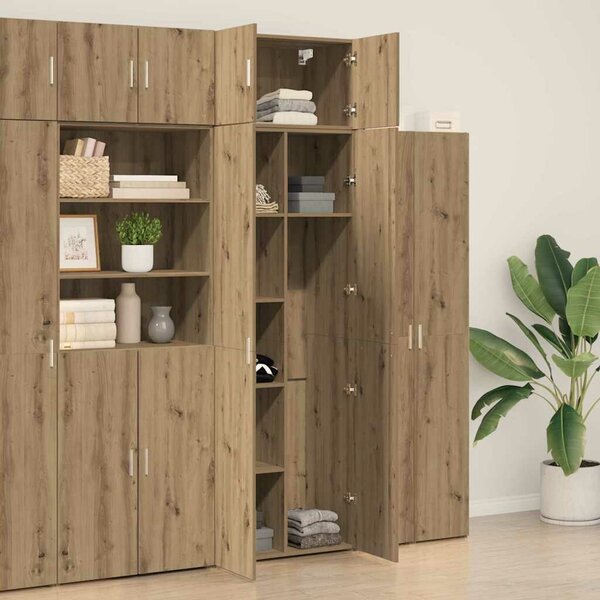 VidaXL Tárolószekrény kézműves tölgy 70 x 42,5 x 225 cm Faanyag
