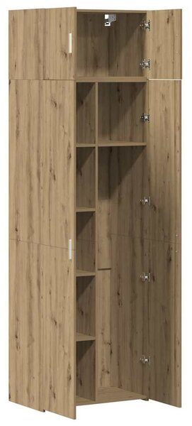 VidaXL Tárolószekrény kézműves tölgy 70 x 42,5 x 225 cm Faanyag