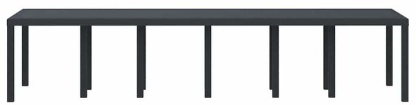 VidaXL Kerti Asztal Antracit 350 x 100 x 73 cm polirattan