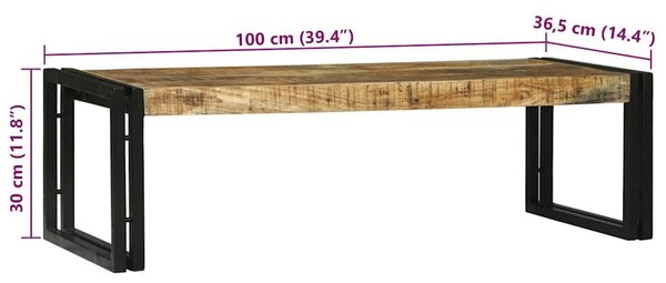VidaXL Dohányzóasztal 2 pcs Barna 48 x 40 x 40 cm tömör mangófa