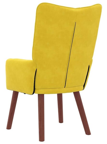 VidaXL karosszék Sárga 63 x 67 x 94 cm Bársony