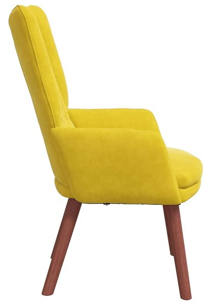 VidaXL karosszék Sárga 63 x 67 x 94 cm Bársony