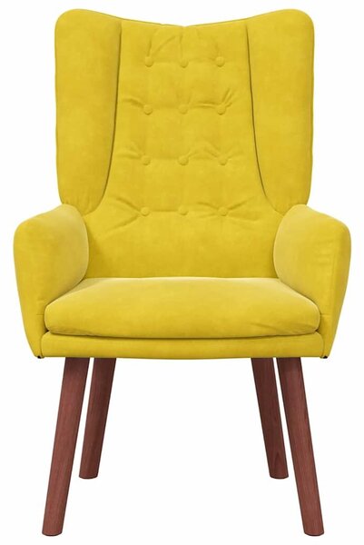 VidaXL karosszék Sárga 63 x 67 x 94 cm Bársony