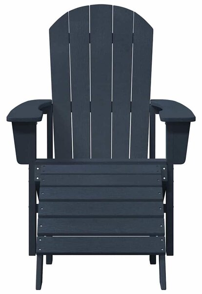 VidaXL Adirondack szék Sötétkék 82 x 74 x 92 cm HDPE