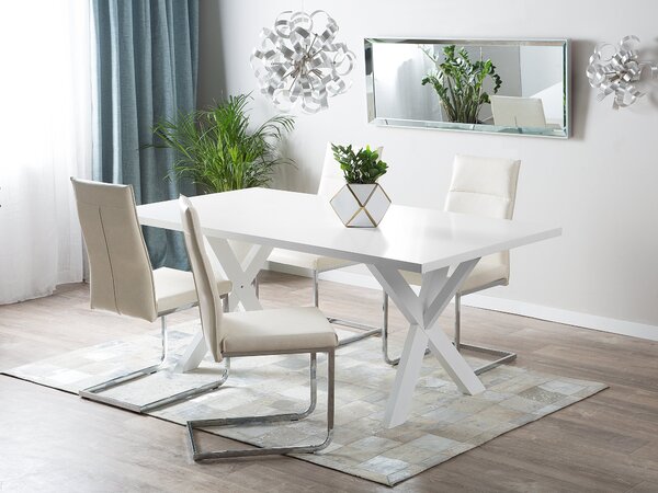 Étkezőasztal LISALA Fehér 180 cm 100 cm