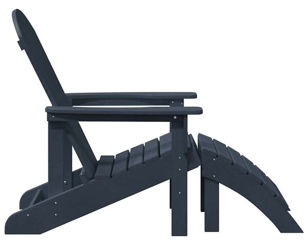 VidaXL Adirondack szék Sötétkék 82 x 74 x 92 cm HDPE