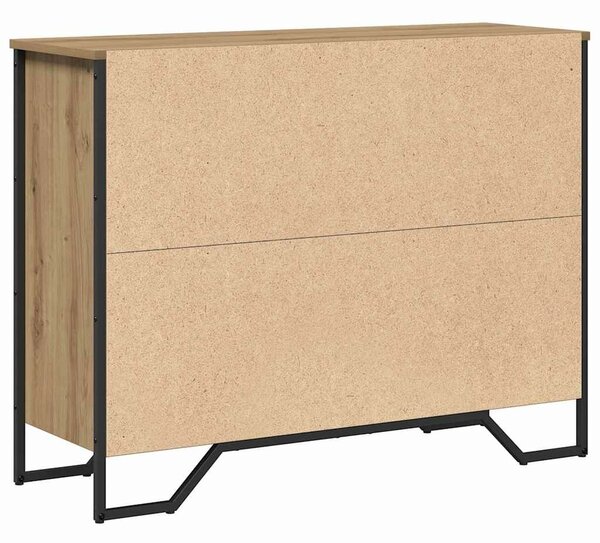 VidaXL Széf Artisan tölgy 97 x 32,5 x 74,5 cm