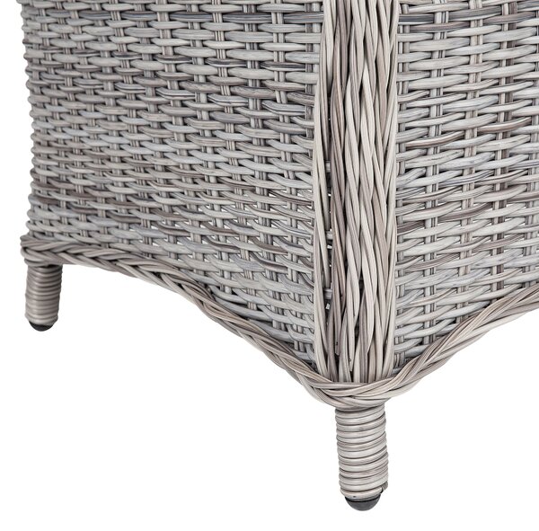 Kétdarabos székszett ülőpárnával CASCAIS PE Rattan Szürke