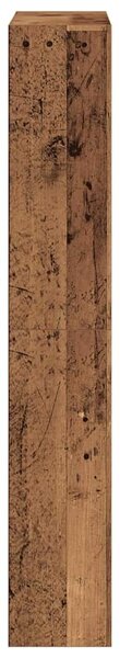 VidaXL Cipőszekrény tárolóval Régi fa 80 x 21 x 125.5 cm Faanyag