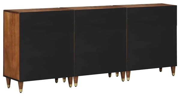 VidaXL Fürdőszoba bútor szett 3 pcs Mézbarna és Arany 180 x 33 x 75 cm