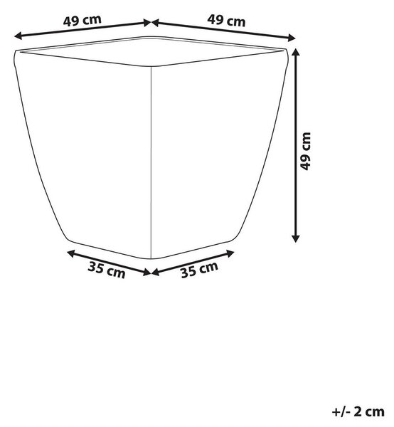 Virágcserép ASTRAS 50 cm Ezüst