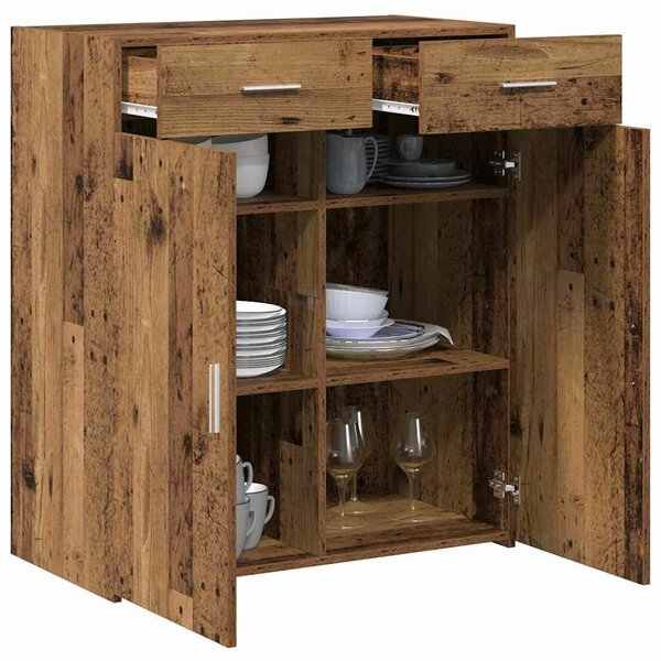 VidaXL Tárolószekrény Öreg fa 80 x 42.5 x 93 cm