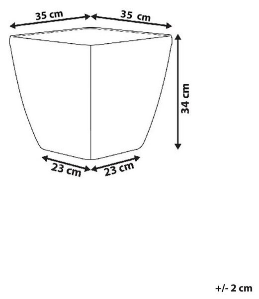 Virágcserép ASTRAS 35 cm Ezüst