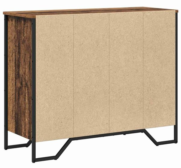 VidaXL Fiókos Szekrény fiókkal Öreg fa 91 x 35.5 x 74.5 cm Faanyag