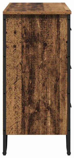 VidaXL Fiókos Szekrény fiókkal Öreg fa 91 x 35.5 x 74.5 cm Faanyag