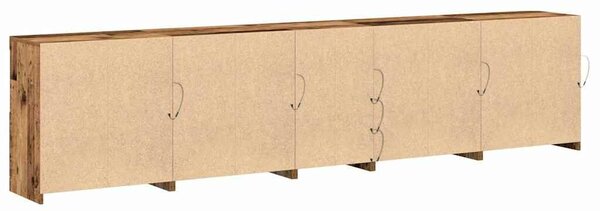 VidaXL LED tálaló Öreg fa 283 x 37 x 67 cm Szerelt Fa