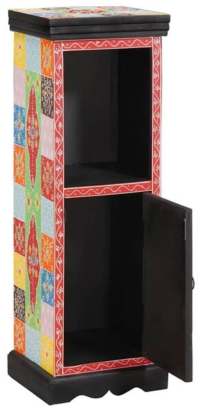 VidaXL Fiókos szekrény ajtóval Sokszínű 30 x 30 x 90 cm Tömör mangófa