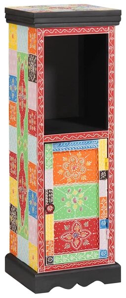 VidaXL Fiókos szekrény ajtóval Sokszínű 30 x 30 x 90 cm Tömör mangófa