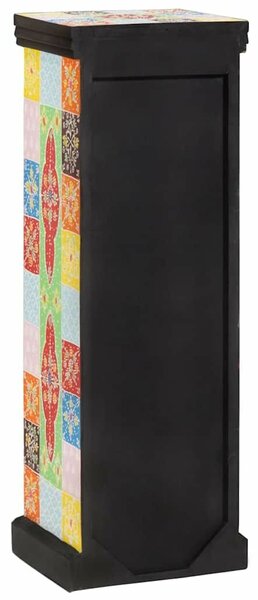 VidaXL Fiókos szekrény ajtóval Sokszínű 30 x 30 x 90 cm Tömör mangófa