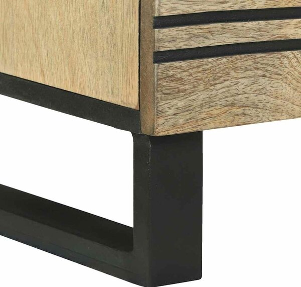 VidaXL Komód Barna 80 x 33 x 75 cm tömör mangófa