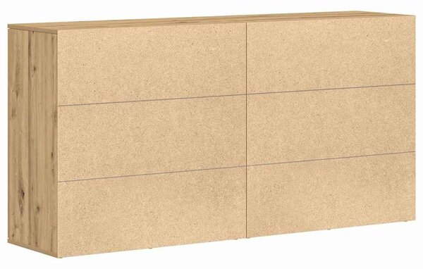 VidaXL Oldalszekrények 2 pcs kézműves tölgy 79 x 38 x 80 cm Faanyag